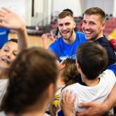 Big stars and excited youngsters at the Kids' Day in Skopje